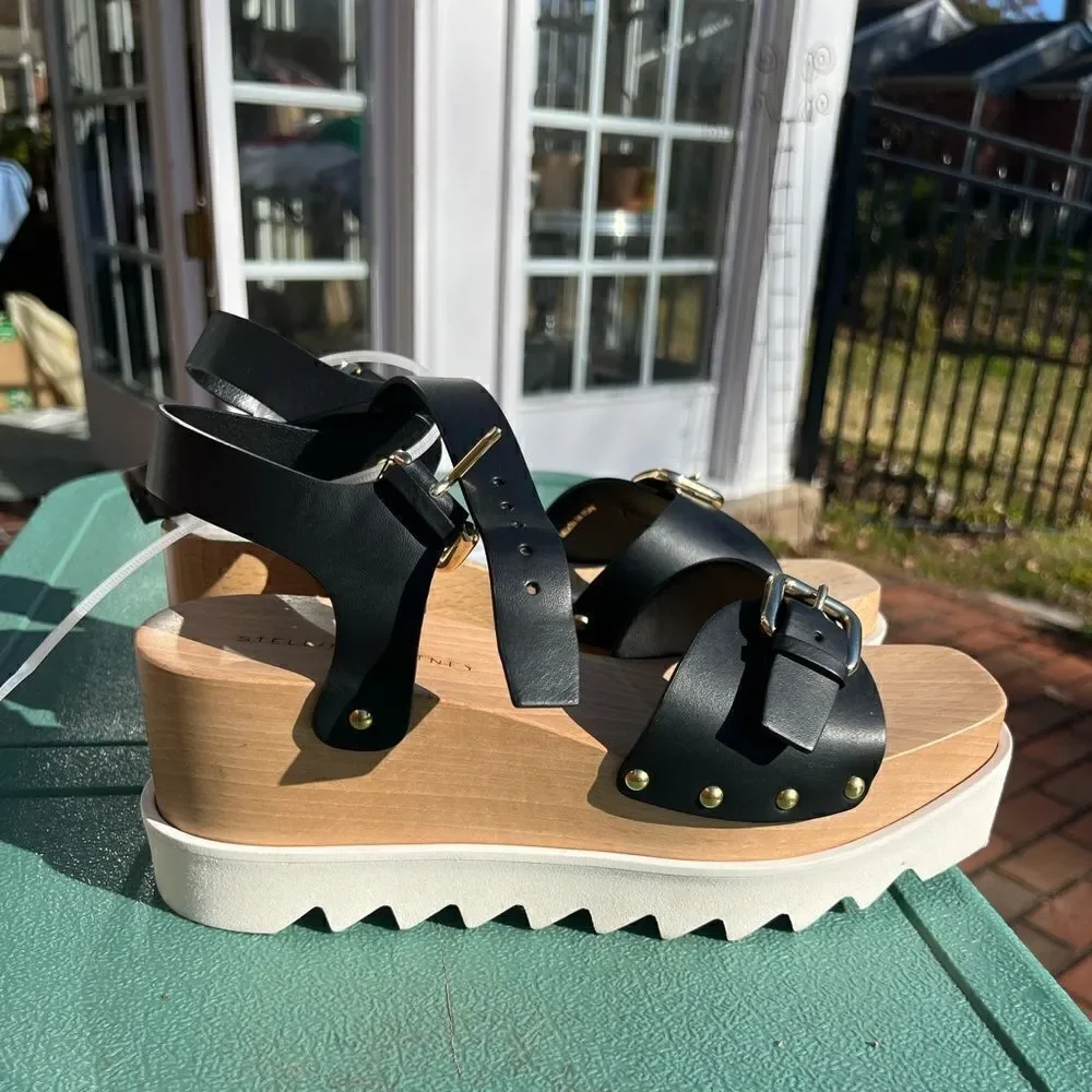 Stella McCartney Elyse Wedge Platform Sandals NWT
